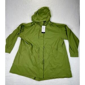 Nike Womens Repel Oversized Fit Hooded Anorak Jacket Green XXL DH3527-334